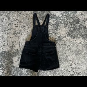 Madewell black short overalls size small